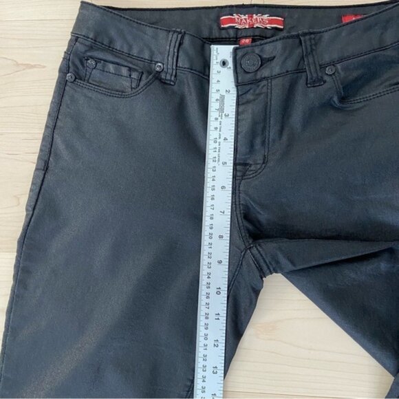 Makers of True Originals jeans black coated shinny super skinny medium rise 28 - Picture 10 of 11